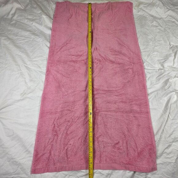 Vintage Palatial Pink Bath Towel 100% Cotton Soft Absorbent Made In USA - Picture 5 of 8